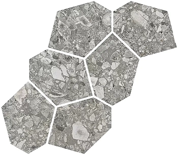 Мозаика Ceppo di Gre Mosaico Aymaras Cemento 24.2x39.5